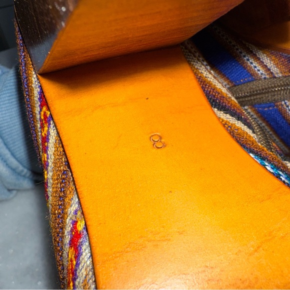 Fortress of Inca Ankle Boots Booties-Multicolor Canvas-Made in Peru-US Size 8 - Picture 9 of 10